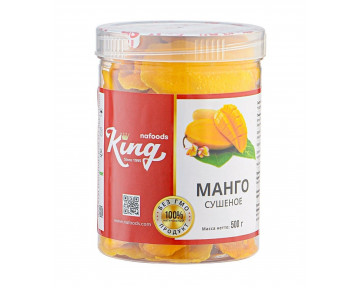 Манго сушеное KING в банке 0.5 кг