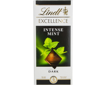 Шоколад тёмный со вкусом мяты "Lindt"